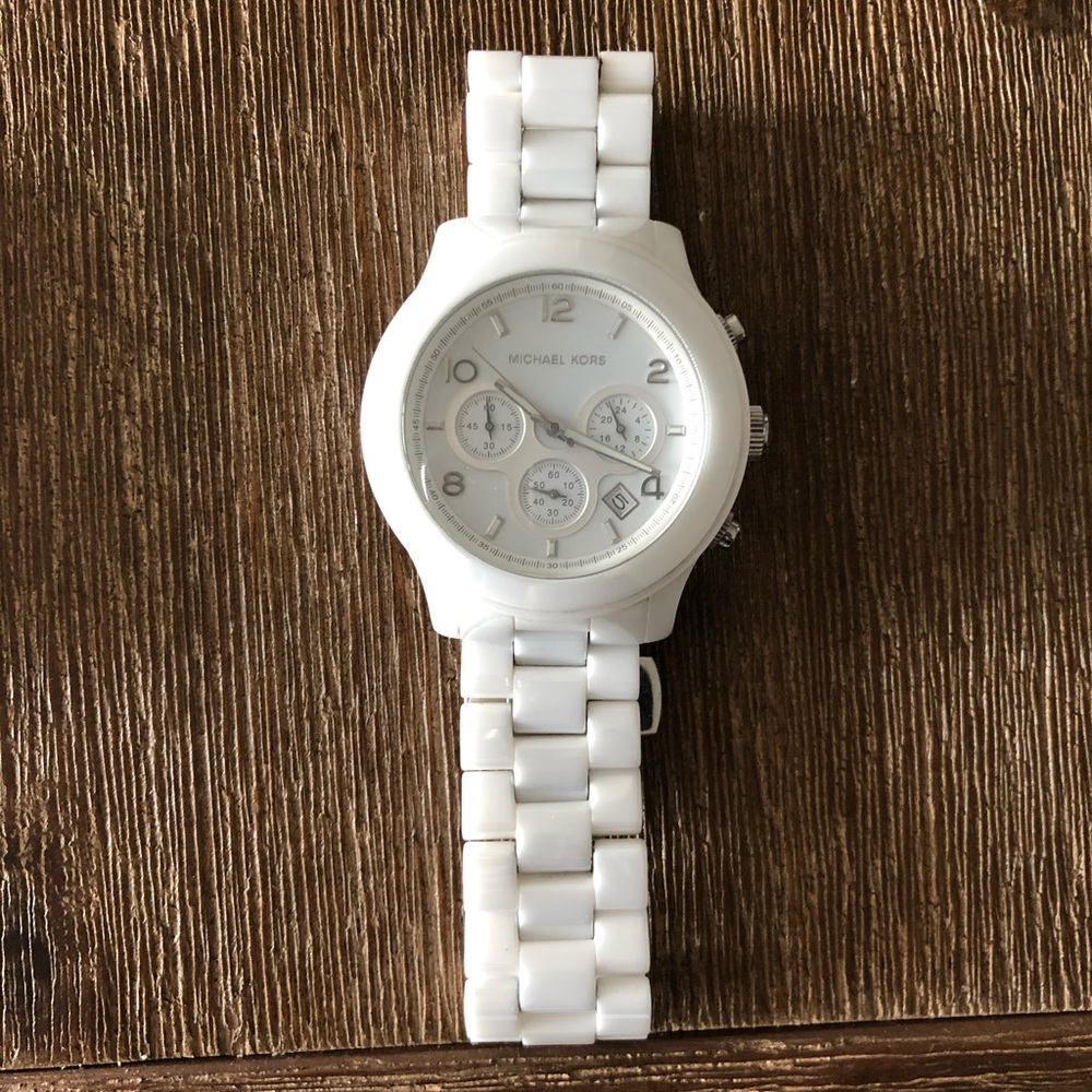 White Ceramic Michael Kors Watch